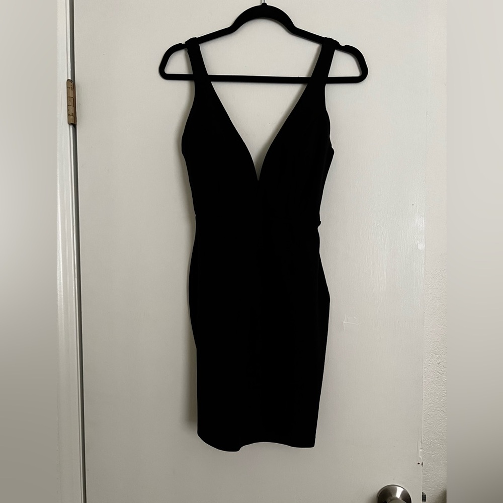Lulu's Perfect Pick Black Bodycon Dress